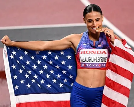 Sydney McLaughlin-Levrone runs fastest women’s 400m in 40 years to claim gold
